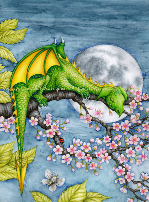 Sleeping Dragon Illustration
